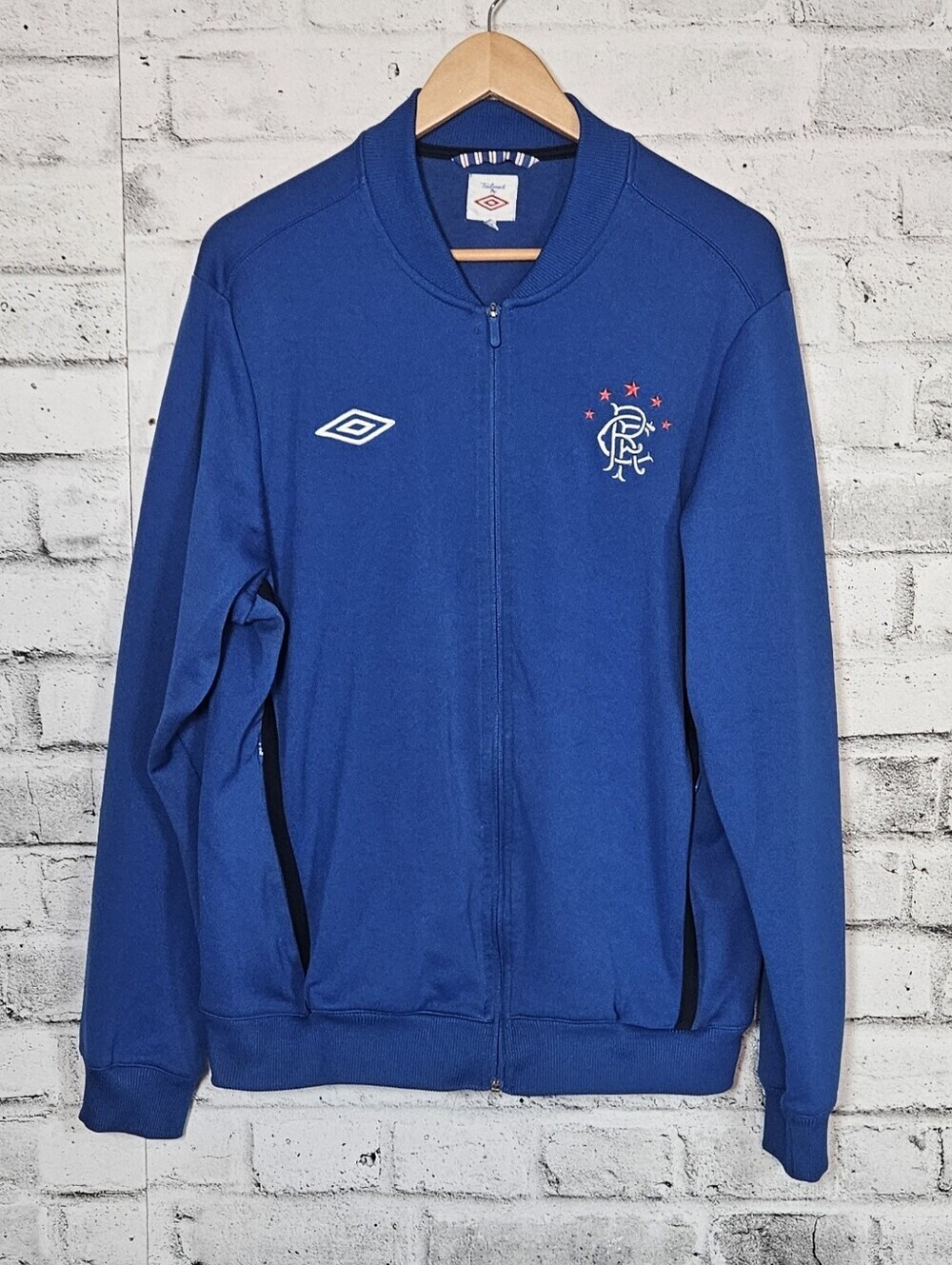 Umbro Rangers FC Tennent's Full Zip Track Jacket Blue Mens XL Football Soccer